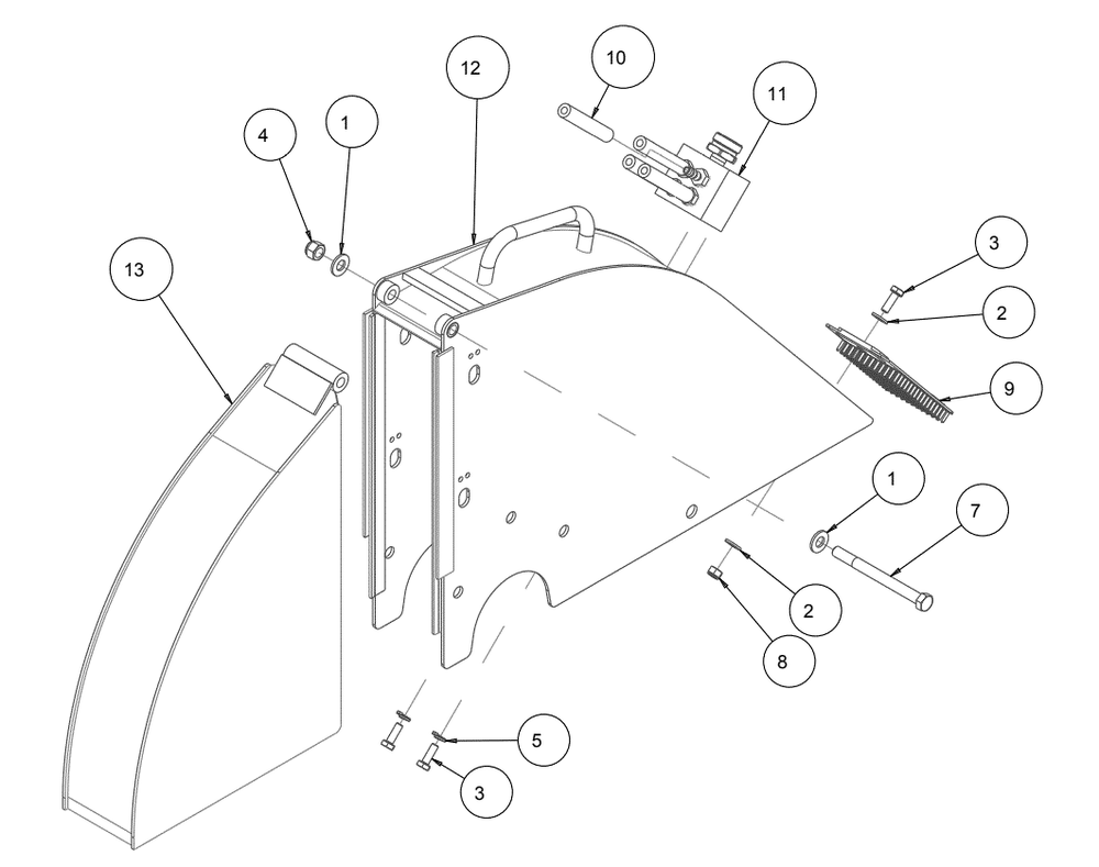 Section 12 Diagram and Parts List for MK-2424HSP 170955 MK Diamond Concrete Saw